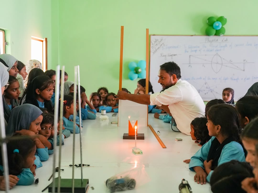 Fully equipped science lab at Blue Ink School International