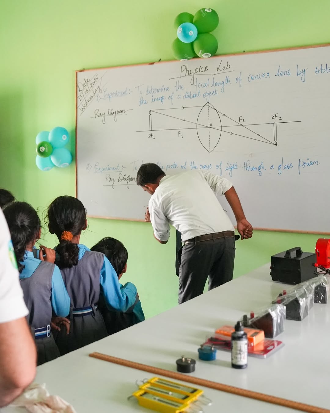 Dedicated science laboratory at Blue Ink School International for practical experiments